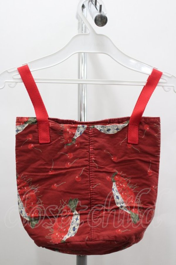 画像2: PINK HOUSE / さくらんぼ総柄ミニバッグ  赤 I-26-03-16-109-LO-BG-SA-ZI (2)