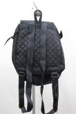 画像2: INGEBORG / ロゴリボンキルティングリュック  黒 I-26-03-16-111-LO-BG-SA-ZI (2)