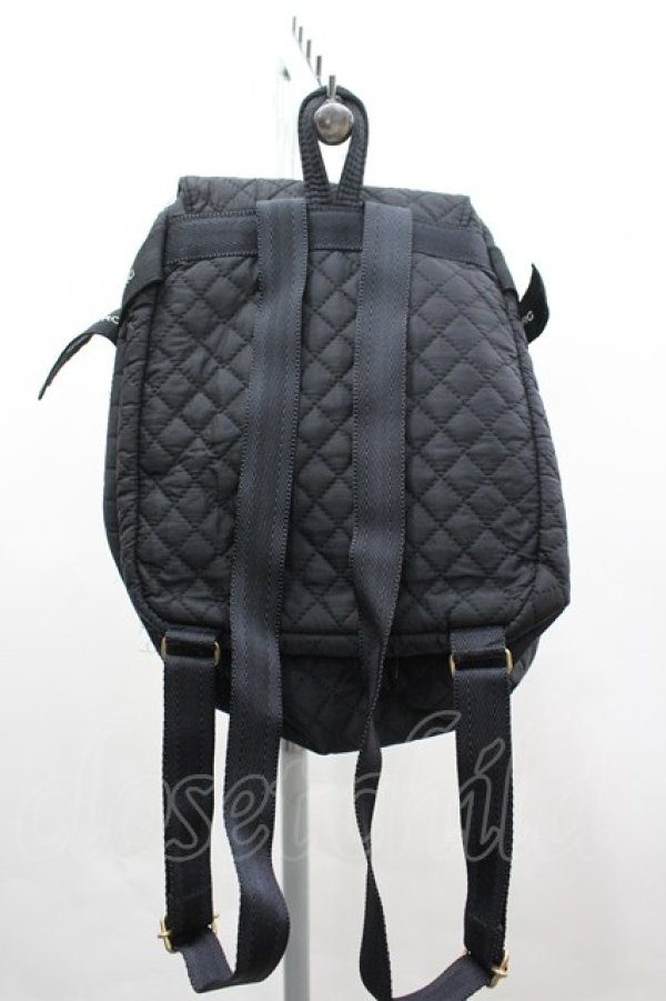 画像2: INGEBORG / ロゴリボンキルティングリュック  黒 I-26-03-16-111-LO-BG-SA-ZI (2)