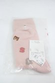 画像2: PINK HOUSE / ロゴアルファベットソックス  ピンク I-26-03-16-117-LO-ZA-SA-ZI (2)