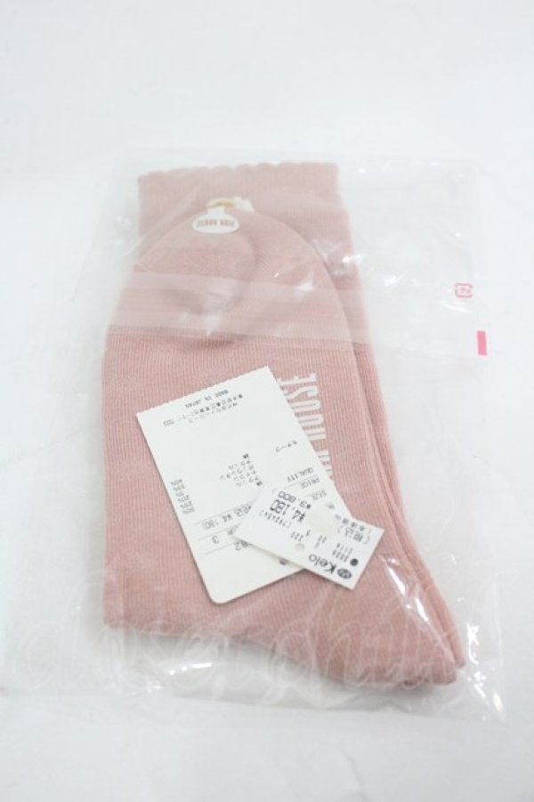 画像2: PINK HOUSE / イチゴモチーフ付きソックス  ピンク I-26-03-16-118-LO-ZA-SA-ZI (2)