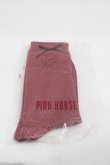 画像1: PINK HOUSE / リボンロゴソックス  ピンク I-26-03-16-119-LO-ZA-SA-ZI (1)