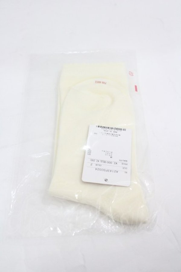 画像2: PINK HOUSE / ひな菊コサージュ柄ソックス  白 I-26-03-16-120-LO-ZA-SA-ZI (2)