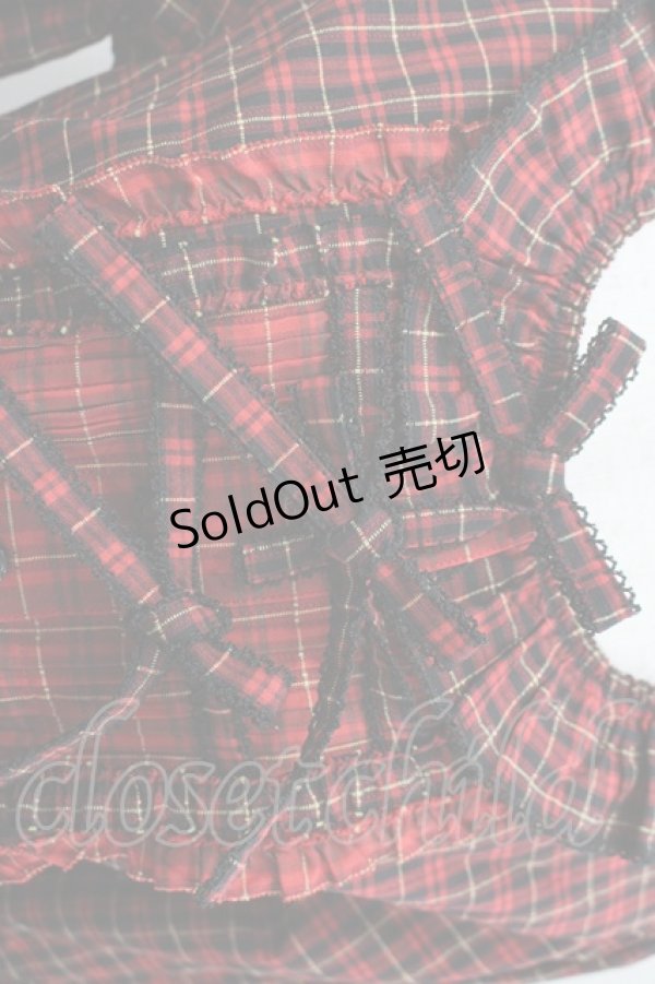 画像2: PINK HOUSE / オリジナルコードチェックブラウス  赤チェック I-26-03-16-015-LO-BL-SA-ZI (2)