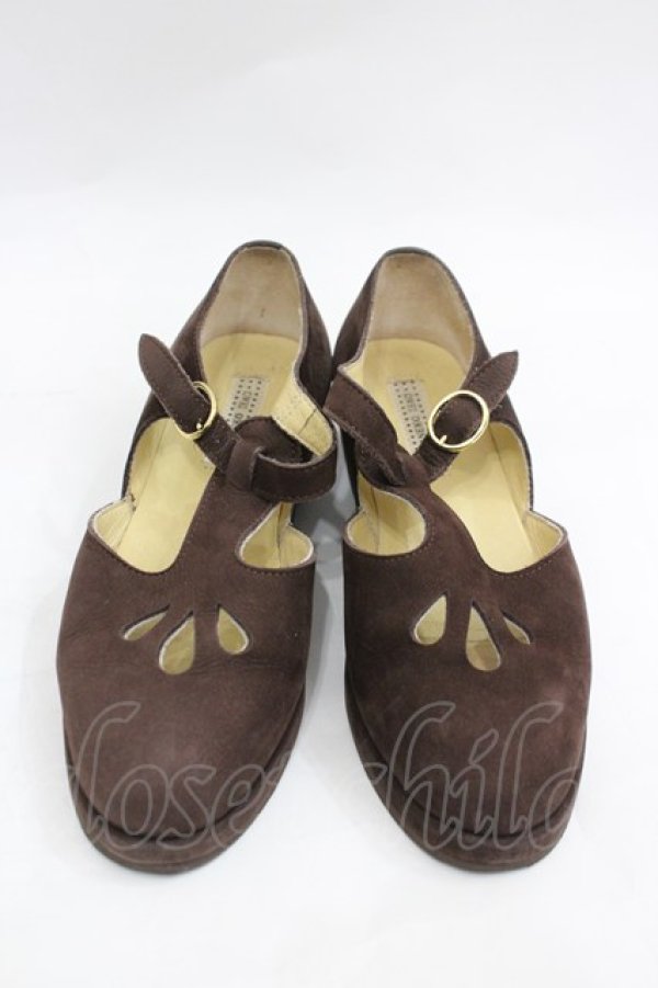 画像1: KANEKO ISAO / くりぬきシューズ S ブラウン I-26-03-16-125-EL-SH-SA-ZI (1)