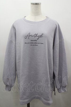 画像: axes femme / アソート刺繍裏起毛トレーナー  ラベンダー I-26-03-16-017-AX-TO-SA-ZI