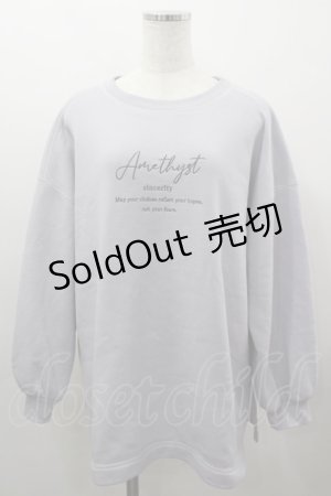 画像: axes femme / アソート刺繍裏起毛トレーナー  ラベンダー I-26-03-16-017-AX-TO-SA-ZI