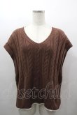 画像1: axes femme / ニットベストアンサンブル  ブラウン I-26-03-16-019-AX-TO-SA-ZI (1)