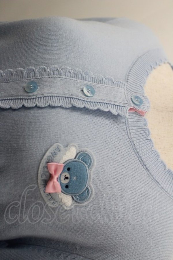 画像2: Angelic Pretty / Milkyベアニットカーディガン  サックス I-26-03-16-023-AP-TO-SA-ZI (2)