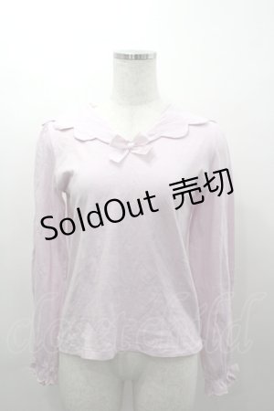 画像: Nile Perch / スカラップセーラー襟カットソー  ピンク I-26-03-16-024-LO-TO-SA-ZI