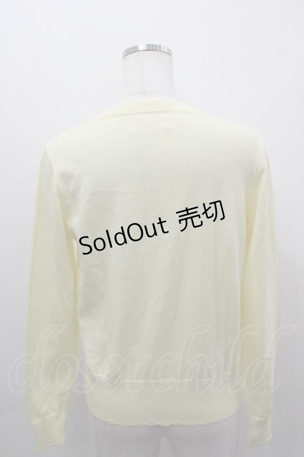 画像3: Nile Perch / パジャマくまハートワッペンニットカーディガン  イエロー I-26-03-16-025-LO-TO-SA-ZI (3)