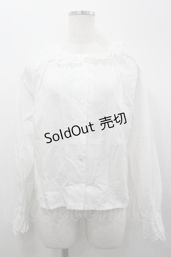 画像1: MILK / Lottie ブラウス  白 I-26-03-19-001-ML-BL-SA-ZI (1)