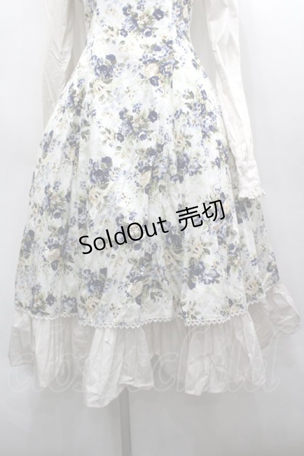 画像4: Victorian maiden / アンティークロココブーケドールドレス  アイボリーＸ青 I-26-03-19-035-CL-OP-SA-ZI (4)