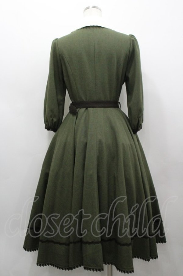 画像3: Innocent World / ハートボタンワンピース  グリーン I-26-03-19-038-IW-OP-SA-ZI (3)