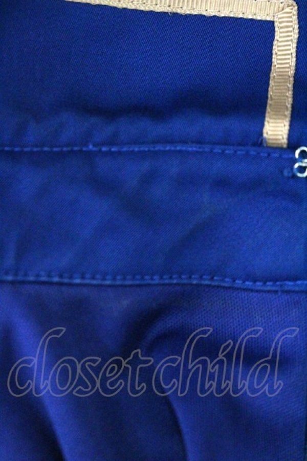 画像3: To Alice / ワッペンブローチ付きミリタリー風ワンピース  ネイビーＸ白 I-26-03-19-039-LO-OP-SA-ZI (3)