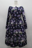画像1: Emily Temple cute / Pansy ribbonワンピース  黒 I-26-03-19-041-ET-OP-SA-ZI (1)