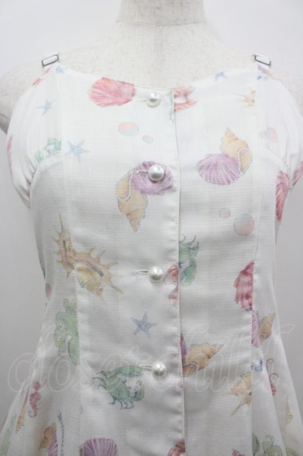 画像2: Emily Temple cute / Mystical Seaフレアワンピース  白 I-26-03-19-042-ET-OP-SA-ZI (2)