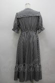 画像3: m petit by misako / TT*Mギンガムチェック半袖ワンピース L 黒Ｘ白 I-26-03-19-044-LO-OP-SA-ZI (3)