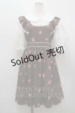 画像: mellfy memory / Strawberry Dolceワンピース  ブラウン I-26-03-19-046-0-OP-SA-ZI
