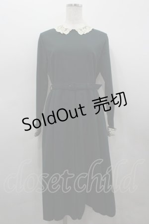 画像: an another angelus / ベルト付きワンピース  緑Ｘアイボリー I-26-03-19-048-CA-OP-SA-ZI