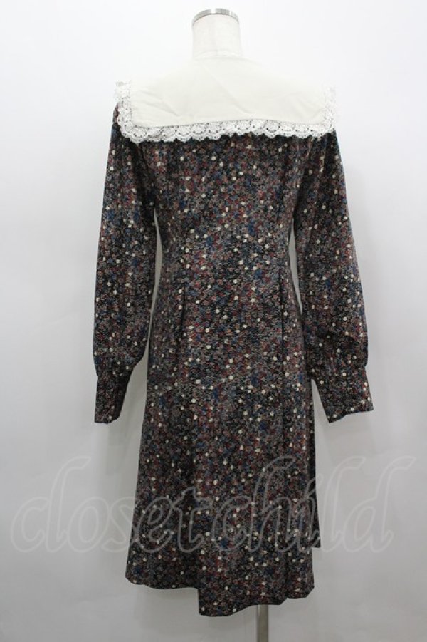 画像3: Maison de FLEUR Petite Robe / セーラードレス  黒 I-26-03-19-049-EL-OP-SA-ZI (3)