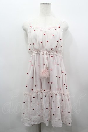 画像: Lolime / Lingerie GRRRLキャミワンピース  ピンクｘ赤 I-26-03-19-050-LO-OP-SA-ZI