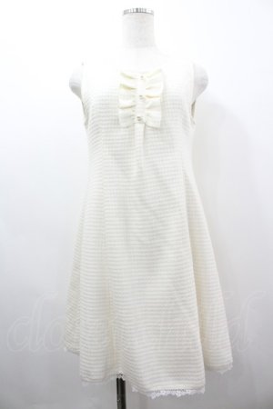 画像: LODISPOTTO / ラメツイードフリルジャンパースカート  白 I-26-03-19-052-LO-OP-SA-ZI