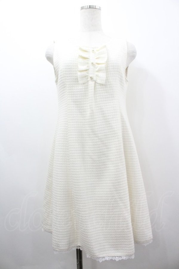 画像1: LODISPOTTO / ラメツイードフリルジャンパースカート  白 I-26-03-19-052-LO-OP-SA-ZI (1)