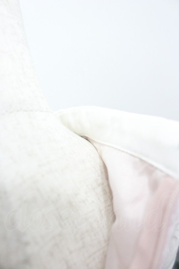 画像3: evelyn / ツイードリボン切替ワンピース  ピンクＸ白Ｘ黒 I-26-03-19-056-LO-OP-SA-ZI (3)