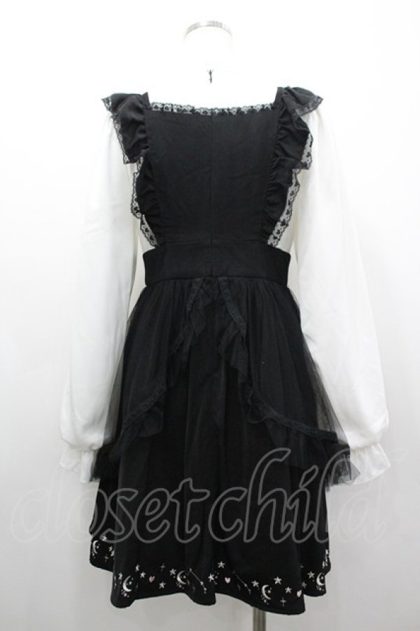 画像2: Dearis / MY only magical girlワンピース  黒ｘ白 I-26-03-19-057-LO-OP-SA-ZI (2)