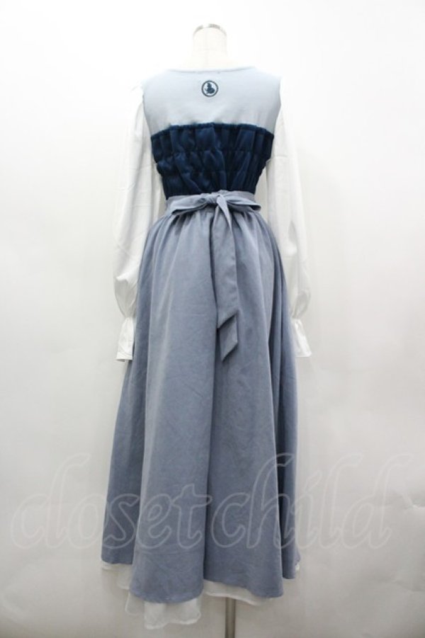 画像2: WITTY TASTE / リトルマーメイドセットアップ  サックスＸ白 I-26-03-19-061-LO-OP-SA-ZI (2)