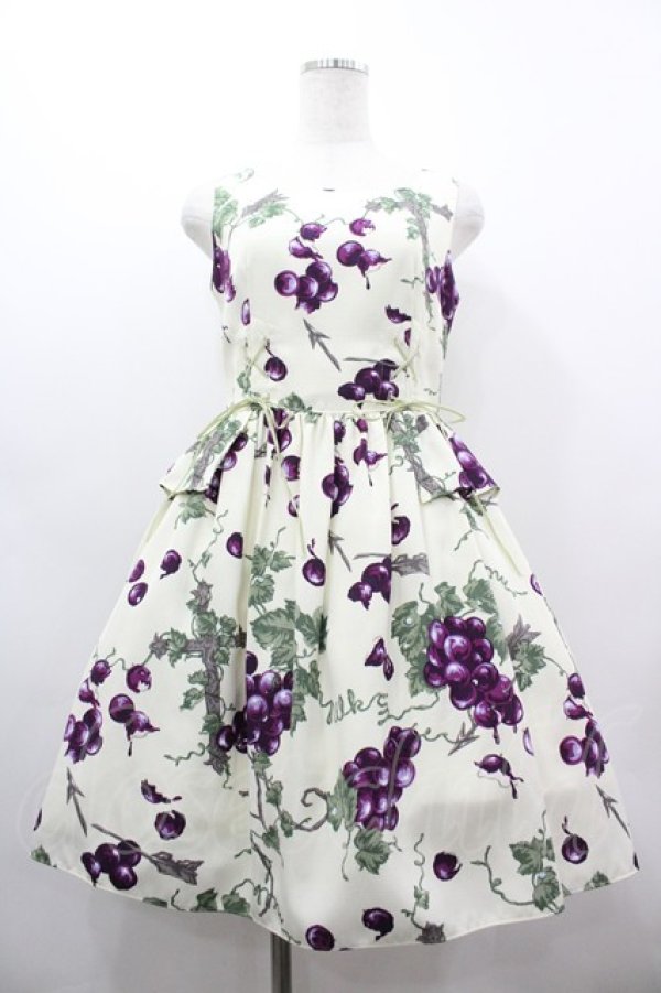 画像1: MILK / ぶどうの神話ドレス  アイボリー I-26-03-19-063-ML-OP-SA-ZI (1)