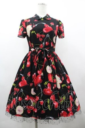 画像: MILK / ラブベリードレス  黒Ｘ赤 I-26-03-19-064-ML-OP-SA-ZI