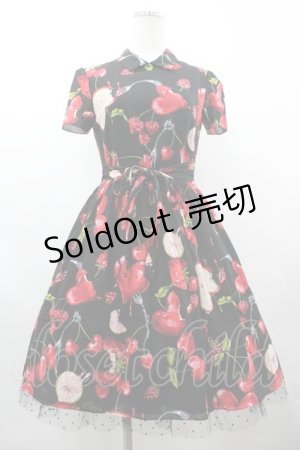 画像: MILK / ラブベリードレス  黒Ｘ赤 I-26-03-19-064-ML-OP-SA-ZI