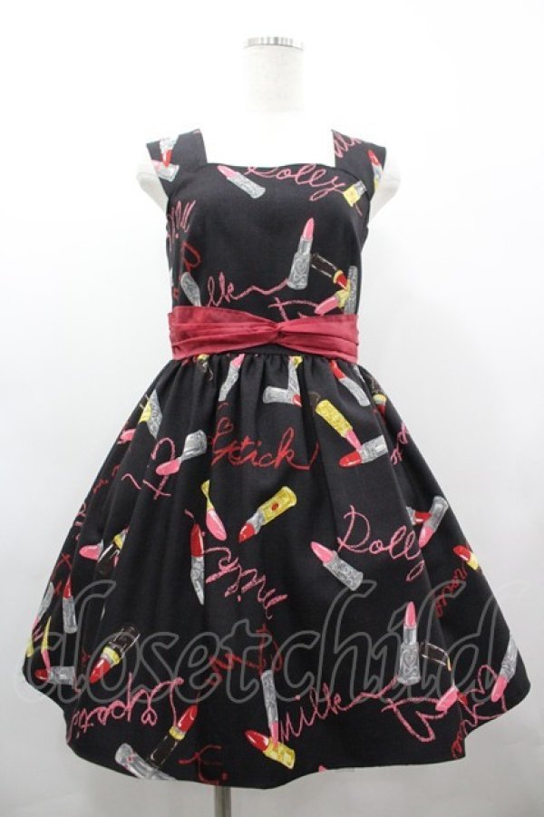 画像1: MILK / ラブ・ルージュドレス  黒 I-26-03-19-065-ML-OP-SA-ZI (1)