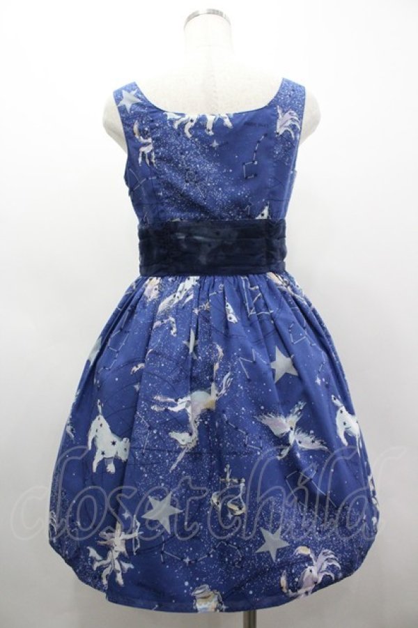 画像2: MILK / ホロスコープドレス  ネイビー I-26-03-19-069-ML-OP-SA-ZI (2)