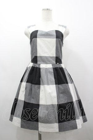 画像: MILK / GINGHAMドレス  黒Ｘ白チェック I-26-03-19-072-ML-OP-SA-ZI