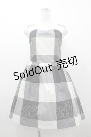 画像: MILK / GINGHAMドレス  黒Ｘ白チェック I-26-03-19-072-ML-OP-SA-ZI