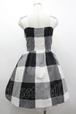 画像2: MILK / GINGHAMドレス  黒Ｘ白チェック I-26-03-19-072-ML-OP-SA-ZI (2)