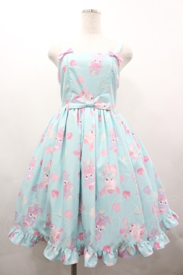 画像1: Chalmiere / FancyDollsジャンパースカート M サックス I-26-03-19-081-0-OP-SA-ZI (1)