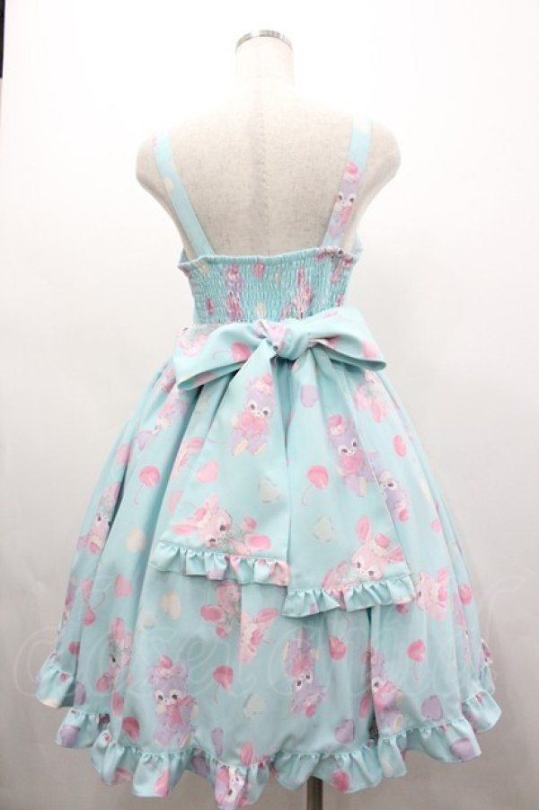 画像2: Chalmiere / FancyDollsジャンパースカート M サックス I-26-03-19-081-0-OP-SA-ZI (2)