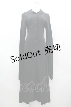 画像: alice auaa / 変形袖先ロングワンピース 1 黒 I-26-03-19-084-AA-OP-SA-ZI