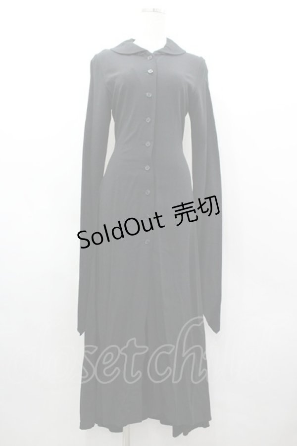 画像1: alice auaa / 変形袖先ロングワンピース 1 黒 I-26-03-19-084-AA-OP-SA-ZI (1)