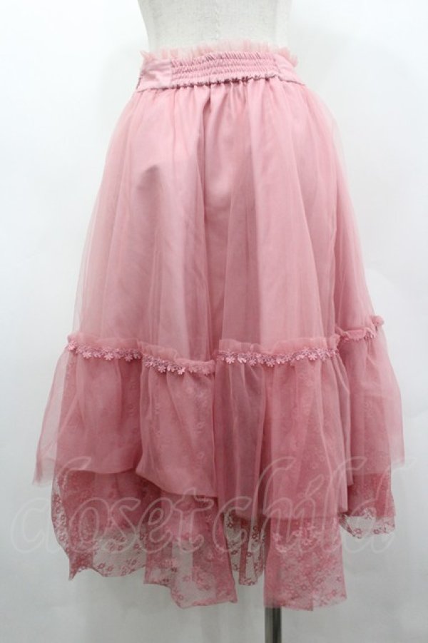 画像2: LODISPOTTO / フラワーチュールスカート  濃ピンク I-26-03-19-090-0-SK-SA-ZI (2)