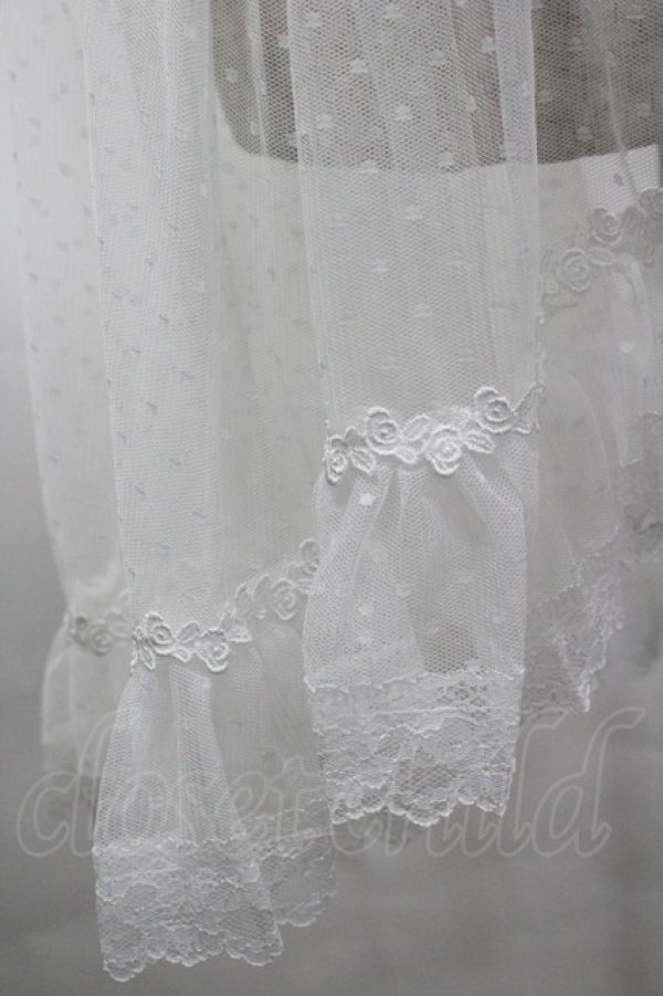 画像3: mellfy memory / Love to Doll tulleエプロン  白 I-26-03-19-091-0-SK-SA-ZI (3)