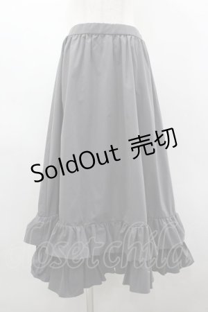 画像: FLC / 皆方由衣コラボ/ティアードスカート L グレー I-26-03-19-092-LO-SK-SA-ZI