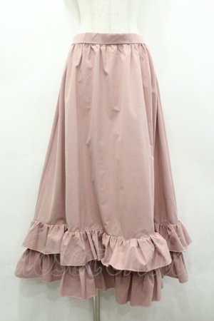画像: FLC / 皆方由衣コラボ/ティアードスカート L ピンク I-26-03-19-093-LO-SK-SA-ZI