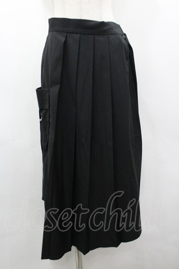 画像1: REZEN / レイヤードカーゴ巻きスカート M 黒 I-26-03-19-094-LO-SK-SA-ZI (1)