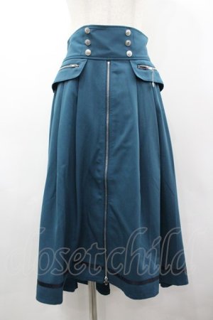 画像: axes femme / フィッシュテールＸジップスカート  グリーン I-26-03-19-095-AX-SK-SA-ZI