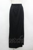 画像1: alice auaa / 後ろボタンロングスカート 3 黒 I-26-03-19-097-AA-SK-SA-ZI (1)
